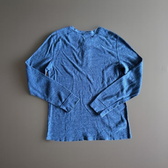 J.Crew Thermal Henley Waffle Knit, Large - Blue, Dexter Kill Shirt, Base Layer - Picture 8 of 10